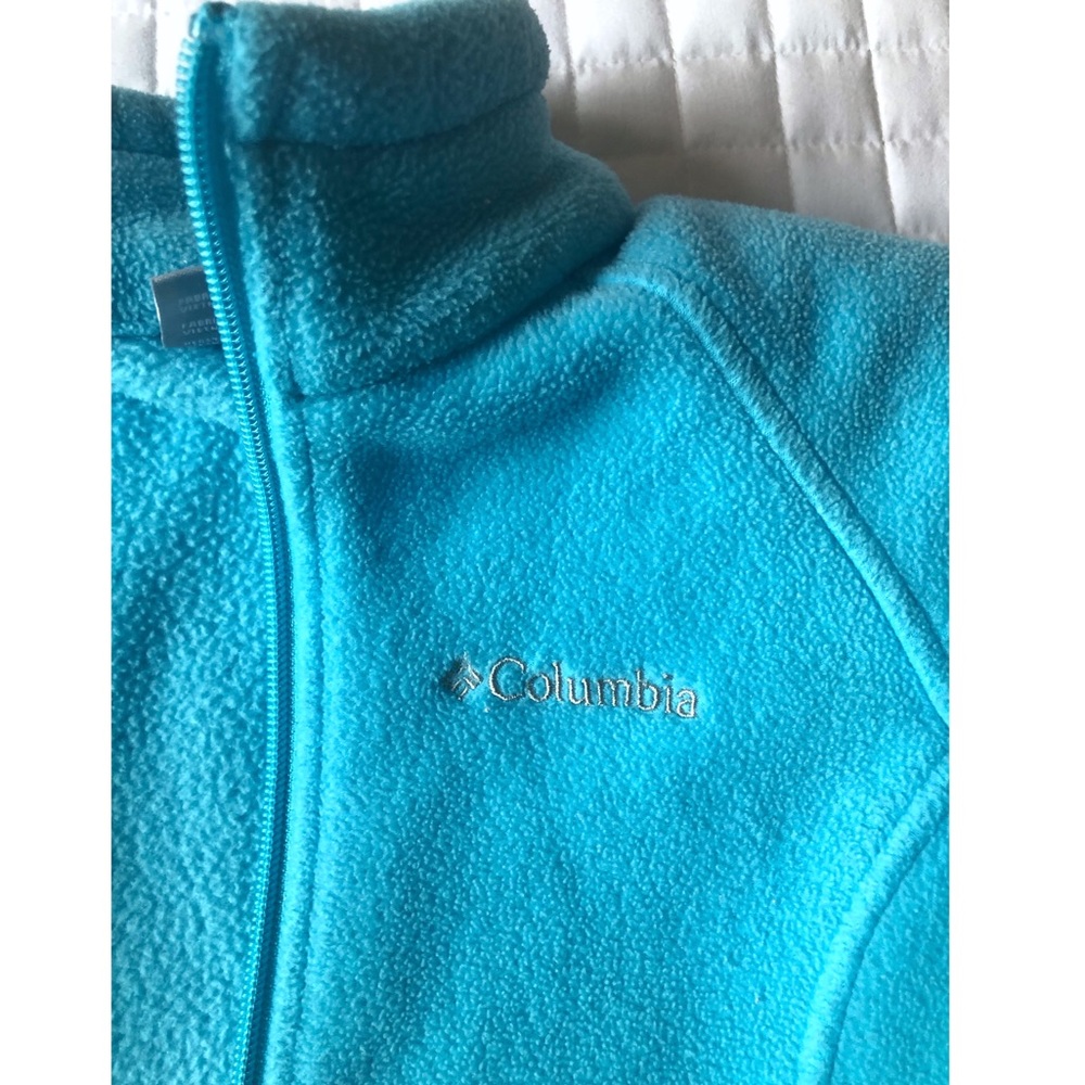 Little Girls Zip Up Lightweight Columbia Jacket - Picture 5 of 5